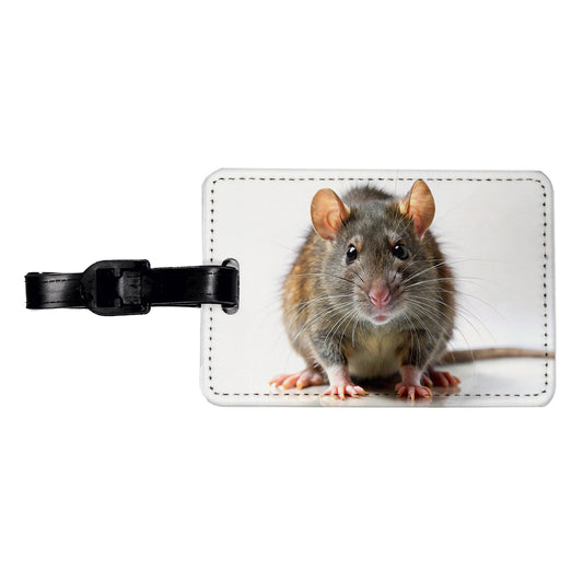 Rat Travel Faux Leather Luggage Tag