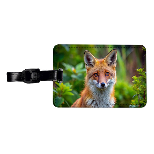 Red Fox Travel Faux Leather Luggage Tag