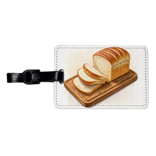 Sliced Bread Best Thing Since Travel Faux Leather Luggage Tag