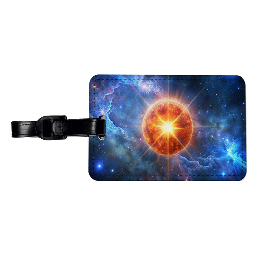 Star Going Nova Sci-fi Galaxy Space Travel Faux Leather Luggage Tag