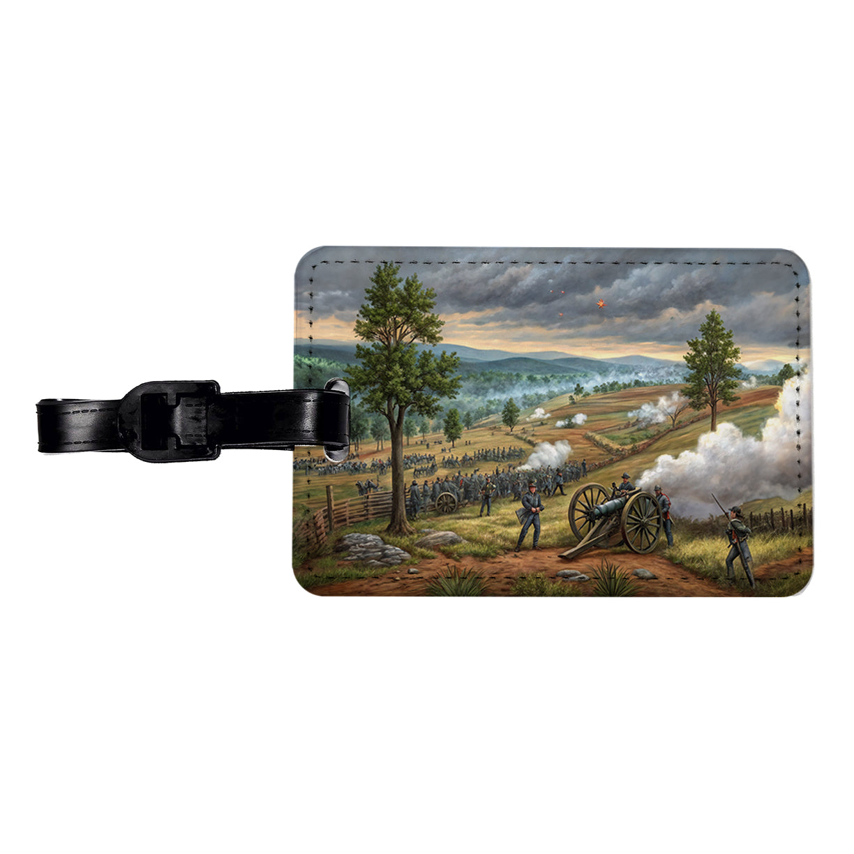 The Civil War Gettysburg Travel Faux Leather Luggage Tag
