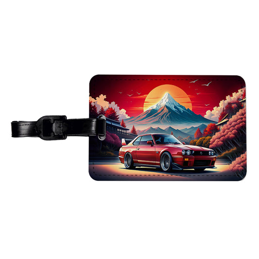 Japanese JDM Car Art Travel Faux Leather Luggage Tag