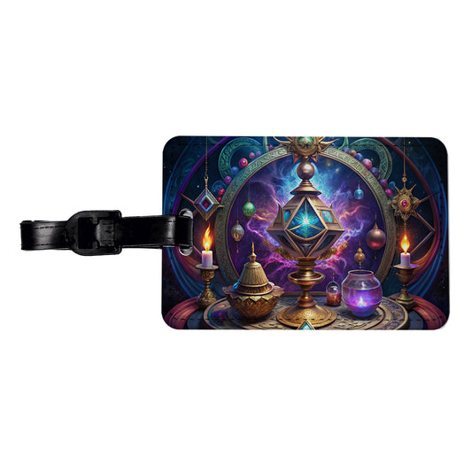 Magical Arcane Sorcerer Arts Travel Faux Leather Luggage Tag