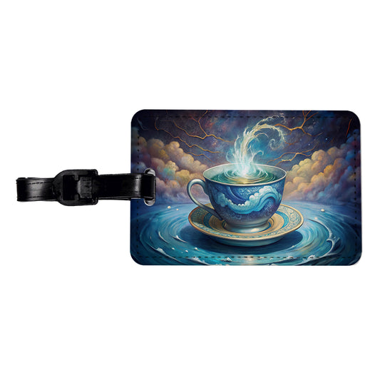 Tempest In A Teacup Travel Faux Leather Luggage Tag