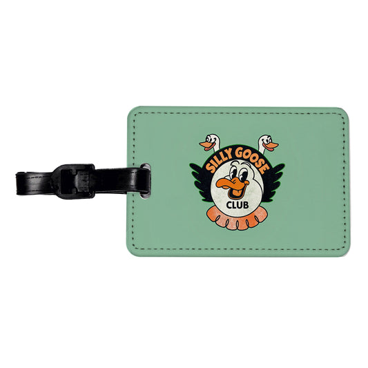 Silly Goose Club Travel Faux Leather Luggage Tag