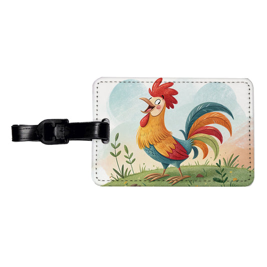 Happy Rooster Travel Faux Leather Luggage Tag