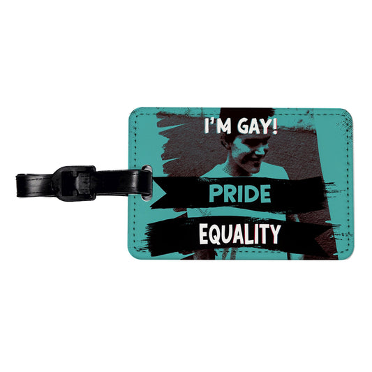 I'm Gay Pride Equality Travel Faux Leather Luggage Tag
