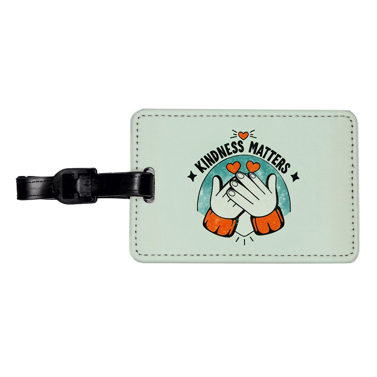 Kindness Matters Love Travel Faux Leather Luggage Tag