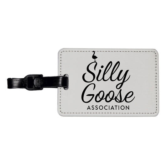 Silly Goose Association Cute Travel Faux Leather Luggage Tag