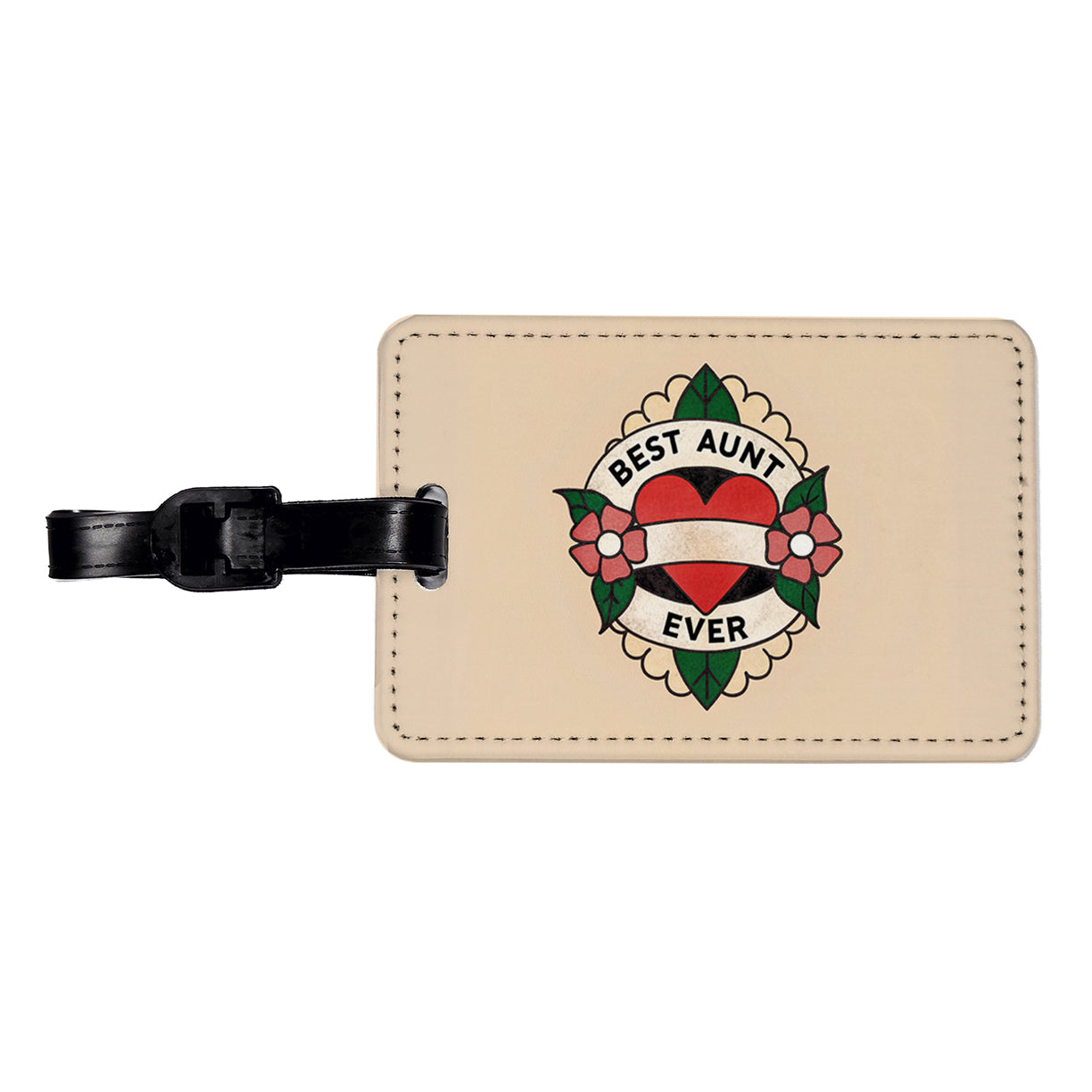 Best Aunt Ever Travel Faux Leather Luggage Tag