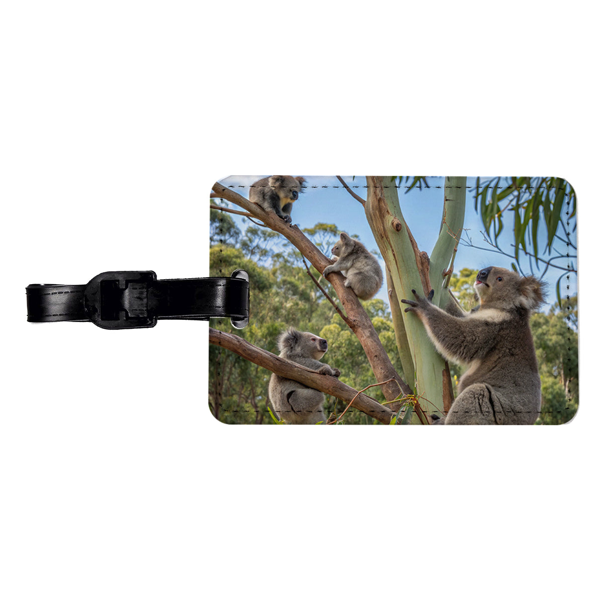 Bunch Of Koalas Travel Faux Leather Luggage Tag