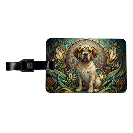 Puggle Dog Art Nouveau Travel Faux Leather Luggage Tag