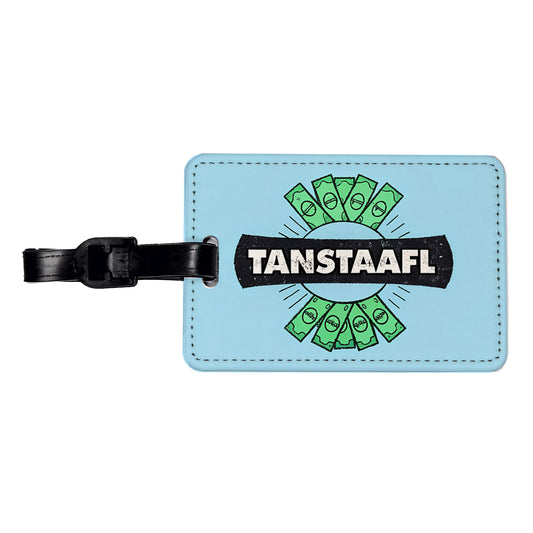 TANSTAAFL There Ain't No Such Thing As A Free Lunch Funny Acronym Travel Faux Leather Luggage Tag