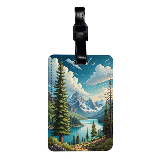 Canada Outdoor Beautiful Scene Travel Faux Leather Luggage Tag
