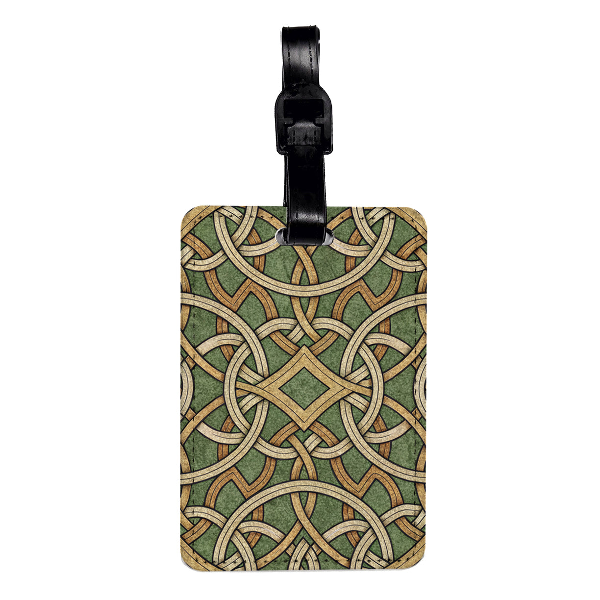 Celtic Knots Pretty Background Travel Faux Leather Luggage Tag