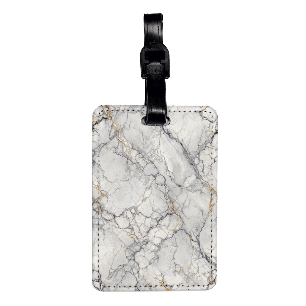 Marble Painting Background Travel Faux Leather Luggage Tag