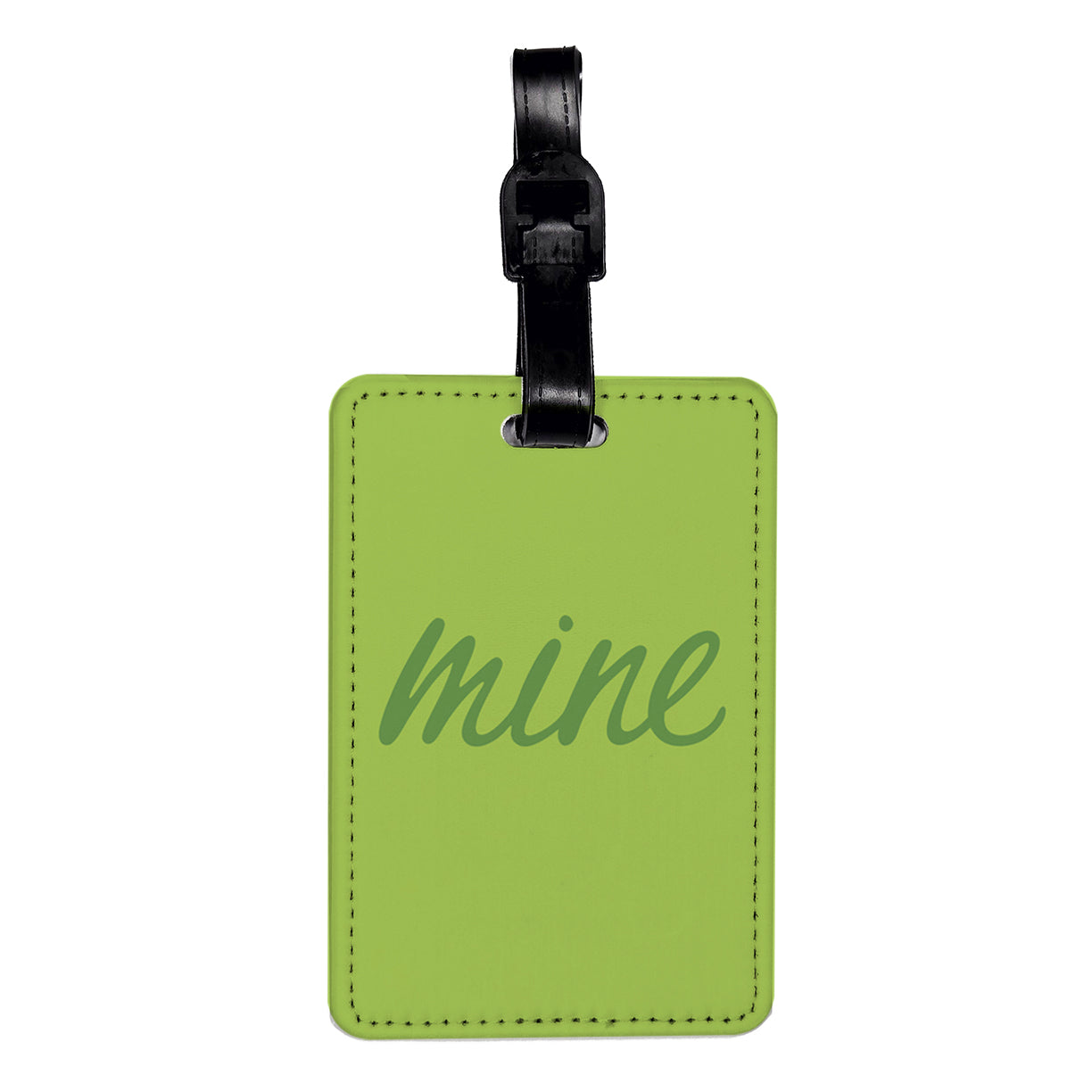 Mine Green Funny Travel Faux Leather Luggage Tag