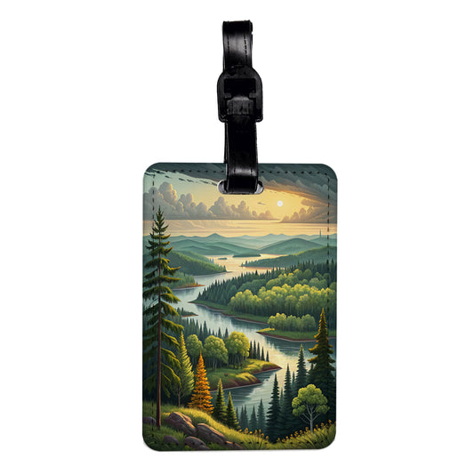 Minnesota State Beautiful Scene Travel Faux Leather Luggage Tag