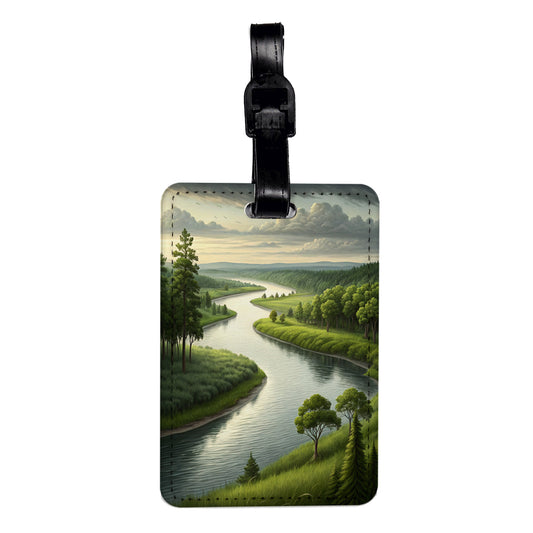 Mississippi State Beautiful Scene Travel Faux Leather Luggage Tag
