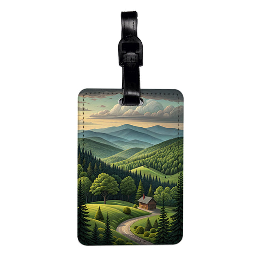 New Hampshire State Beautiful Scene Travel Faux Leather Luggage Tag