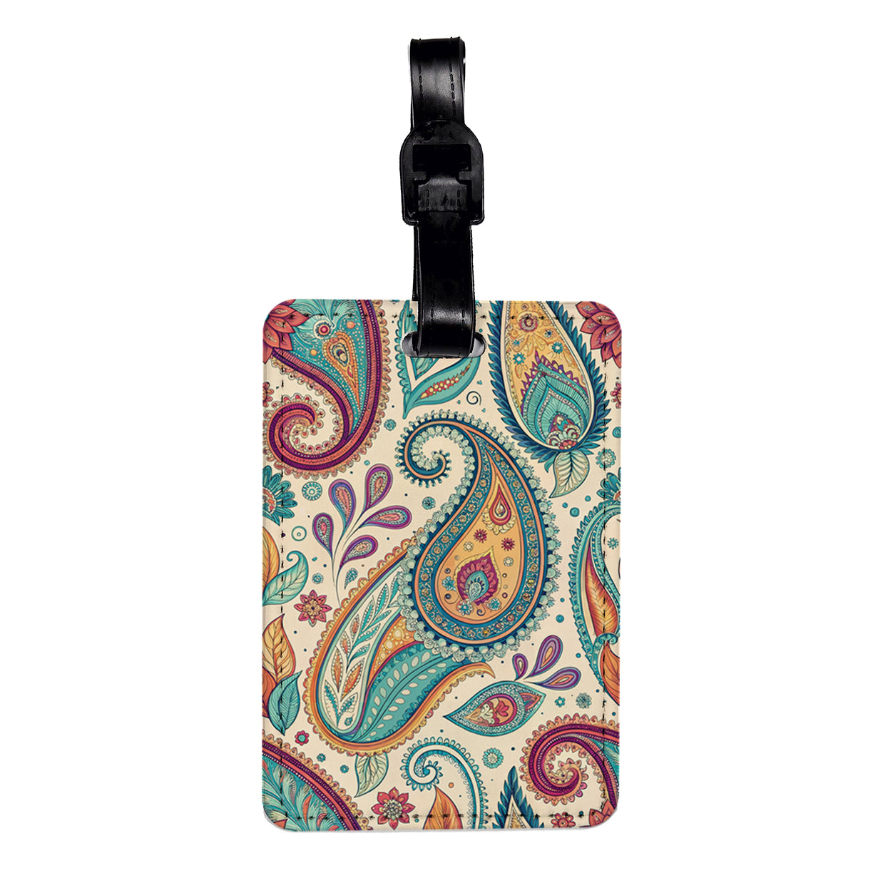 Paisley Pattern Beautiful Background Travel Faux Leather Luggage Tag