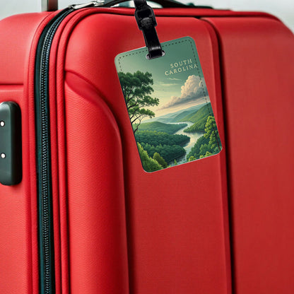 South Carolina State Beautiful Scene Travel Faux Leather Luggage Tag