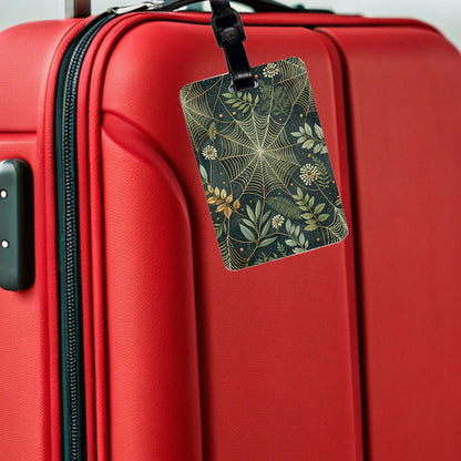 Spider Web Elegant Travel Faux Leather Luggage Tag