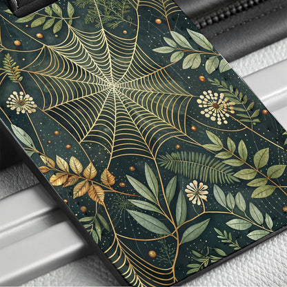 Spider Web Elegant Travel Faux Leather Luggage Tag