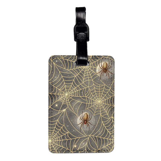 Spiders And Webs Travel Faux Leather Luggage Tag