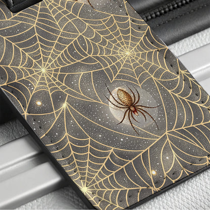 Spiders And Webs Travel Faux Leather Luggage Tag