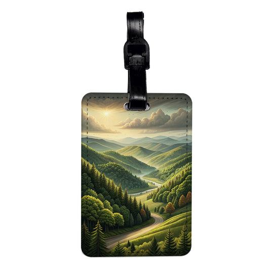 Tennessee State Beautiful Scene Travel Faux Leather Luggage Tag