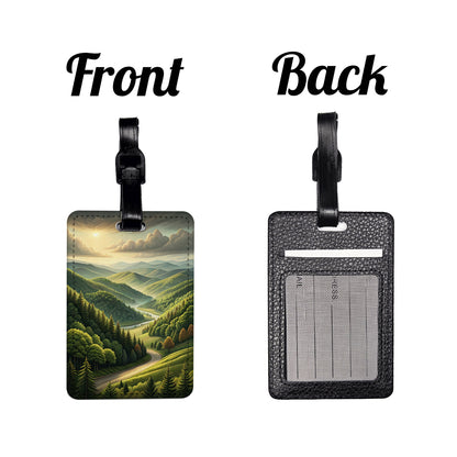 Tennessee State Beautiful Scene Travel Faux Leather Luggage Tag