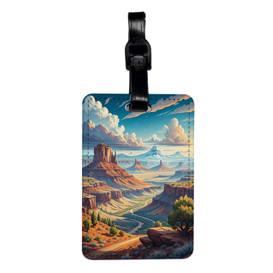 Utah State Beautiful Scene Travel Faux Leather Luggage Tag