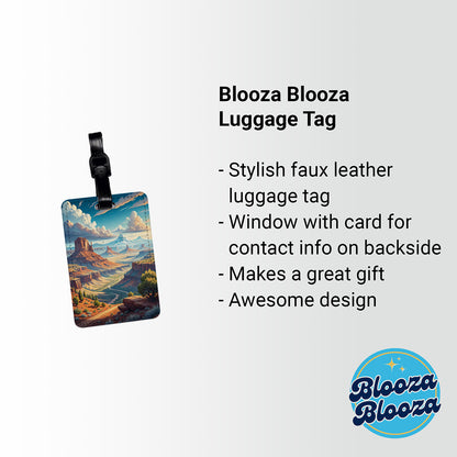 Utah State Beautiful Scene Travel Faux Leather Luggage Tag