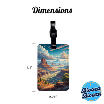 Utah State Beautiful Scene Travel Faux Leather Luggage Tag