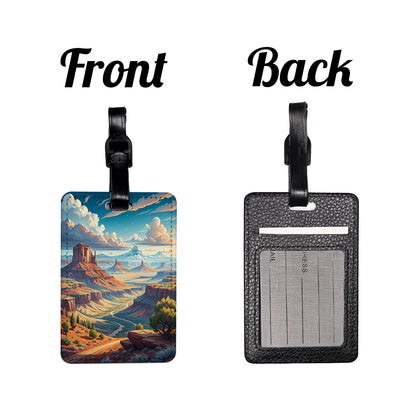 Utah State Beautiful Scene Travel Faux Leather Luggage Tag
