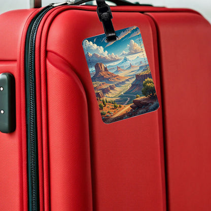Utah State Beautiful Scene Travel Faux Leather Luggage Tag