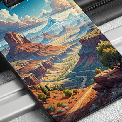 Utah State Beautiful Scene Travel Faux Leather Luggage Tag
