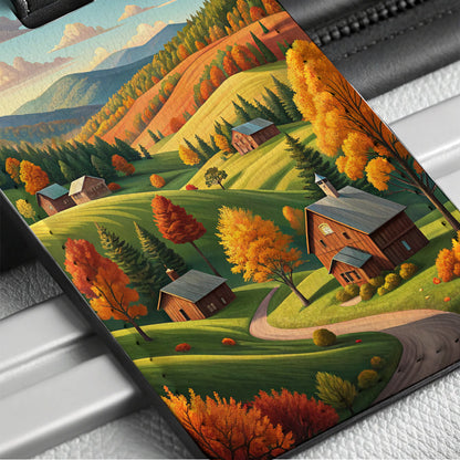 Vermont State Beautiful Scene Travel Faux Leather Luggage Tag