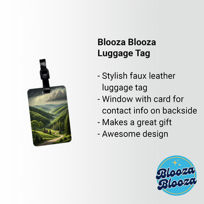 West Virginia State Beautiful Scene Travel Faux Leather Luggage Tag