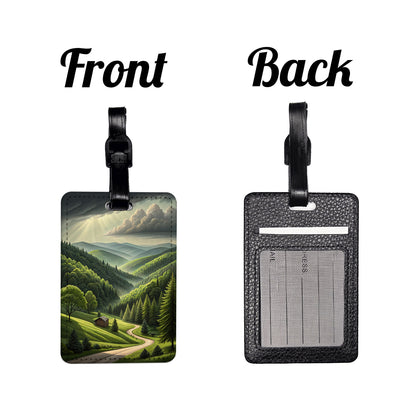 West Virginia State Beautiful Scene Travel Faux Leather Luggage Tag