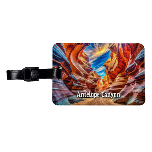 Antelope Canyon Arizona Travel Faux Leather Luggage Tag