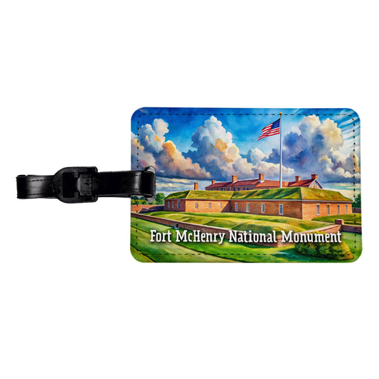 Fort McHenry National Monument Maryland Travel Faux Leather Luggage Tag