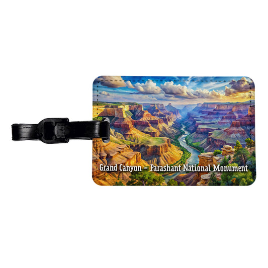 Grand Canyon - Parashant National Monument Arizona Travel Faux Leather Luggage Tag