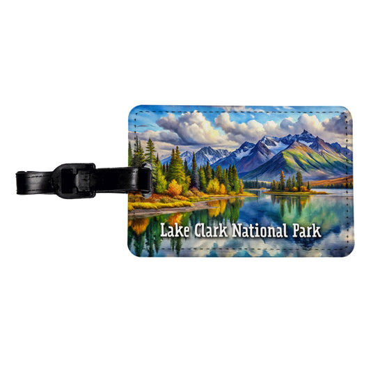Lake Clark National Park Alaska Travel Faux Leather Luggage Tag