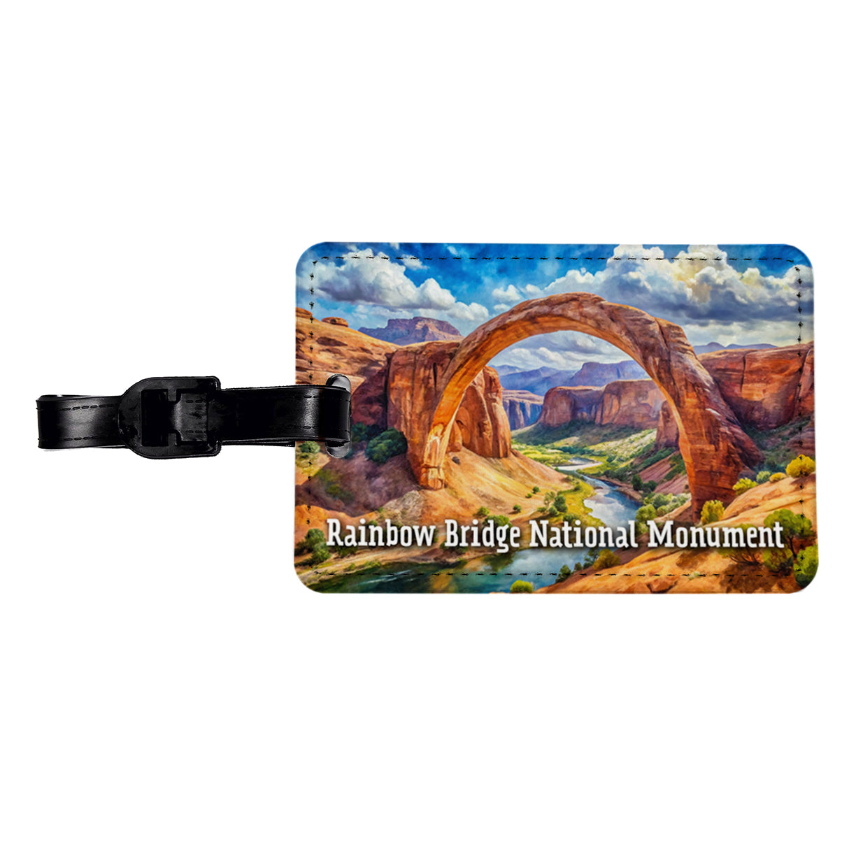 Rainbow Bridge National Monument Utah Travel Faux Leather Luggage Tag