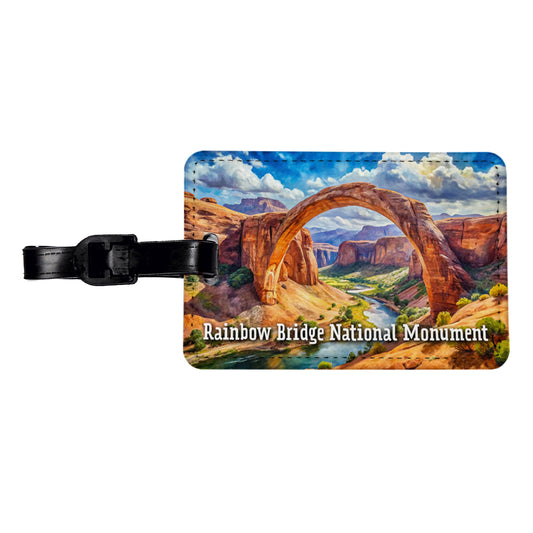Rainbow Bridge National Monument Utah Travel Faux Leather Luggage Tag