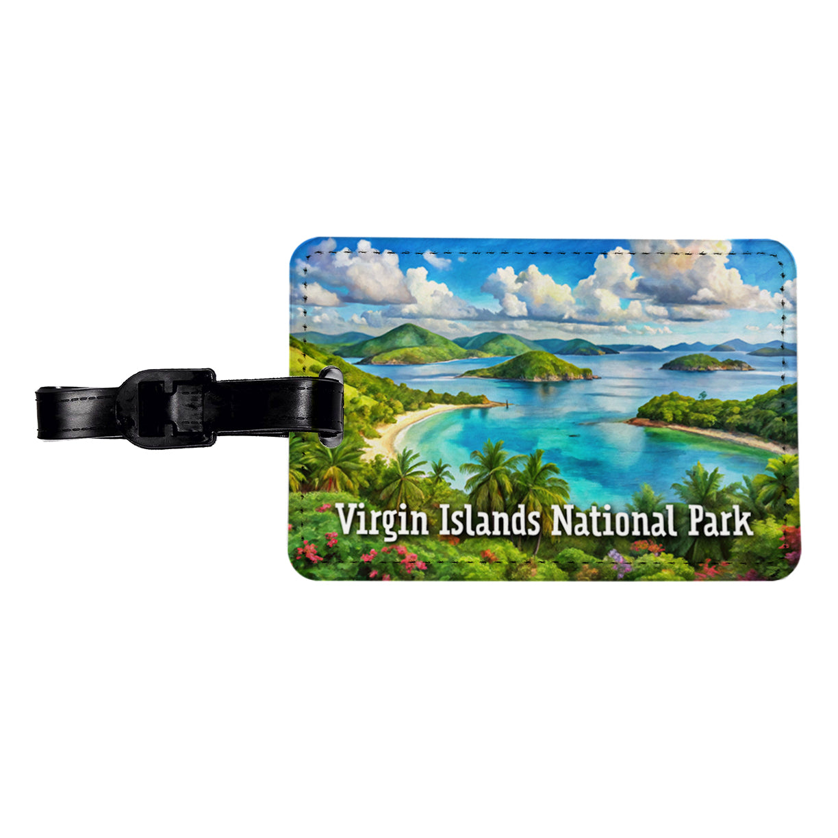 Virgin Islands National Park Travel Faux Leather Luggage Tag