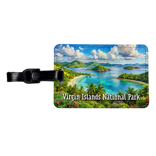 Virgin Islands National Park Travel Faux Leather Luggage Tag