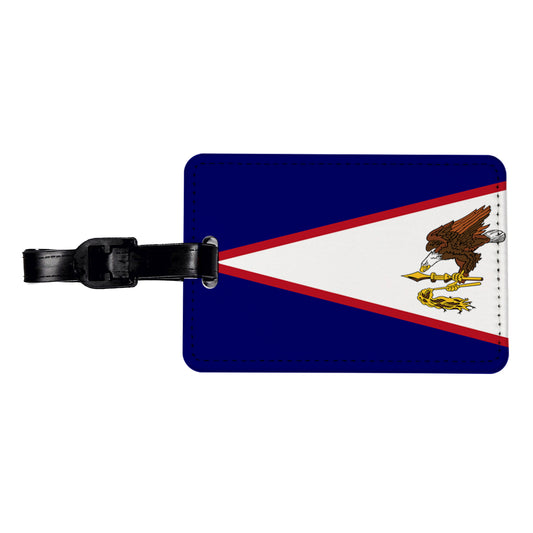 American Samoa Country Flag Travel Faux Leather Luggage Tag